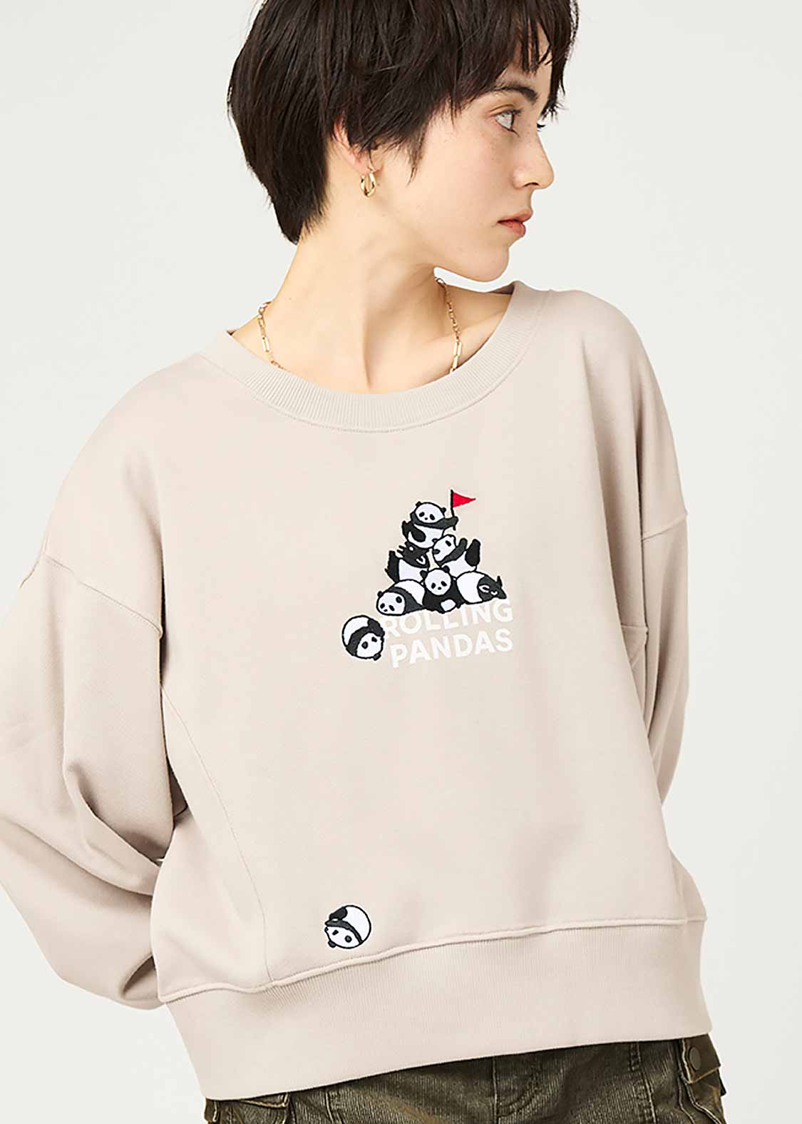 ローリングパンダズ シンボリック｜クロップドスウェット｜ウィメンズ