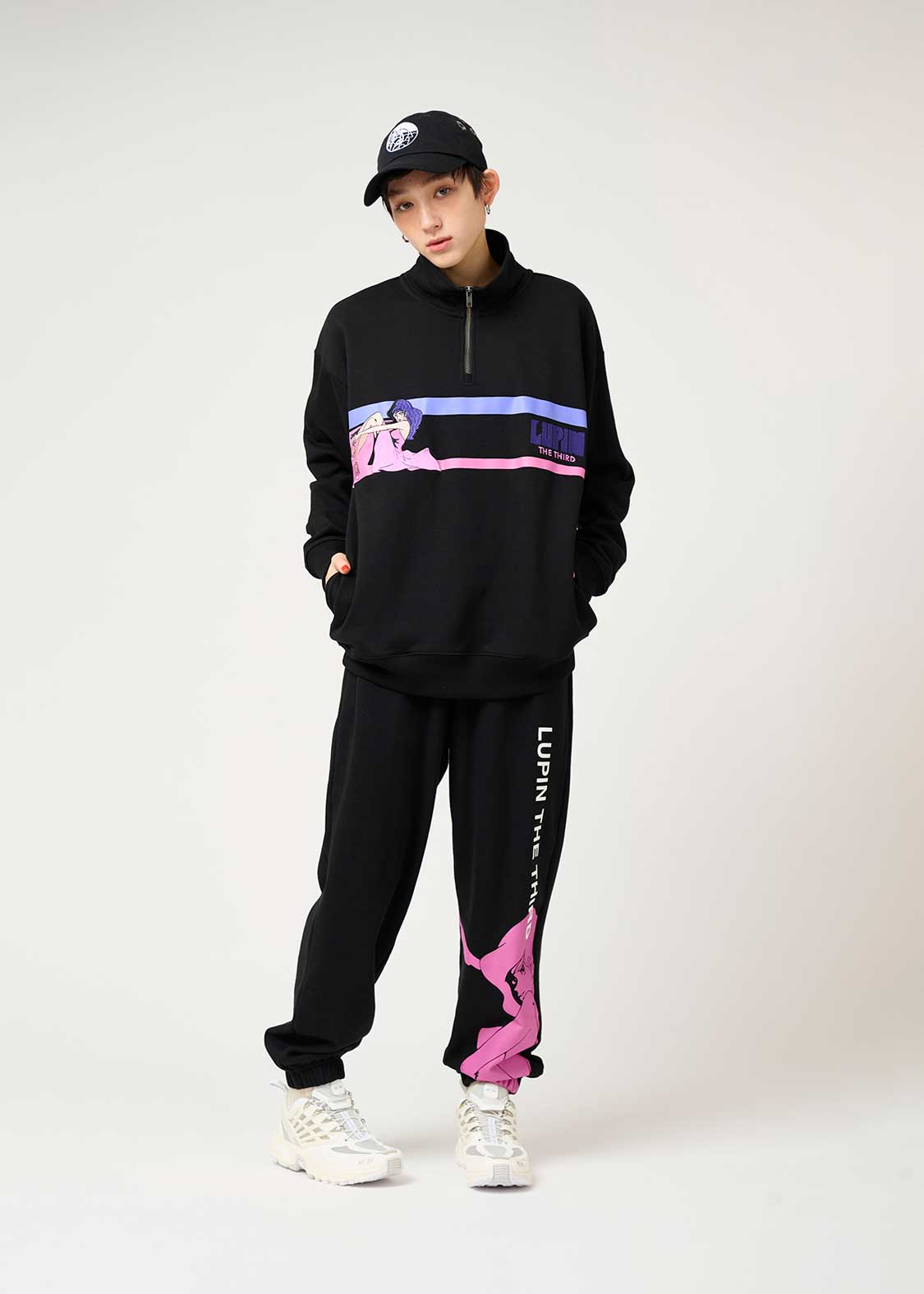 峰不二子｜ハーフジップスウェット｜ユニセックス｜グラニフ(graniph