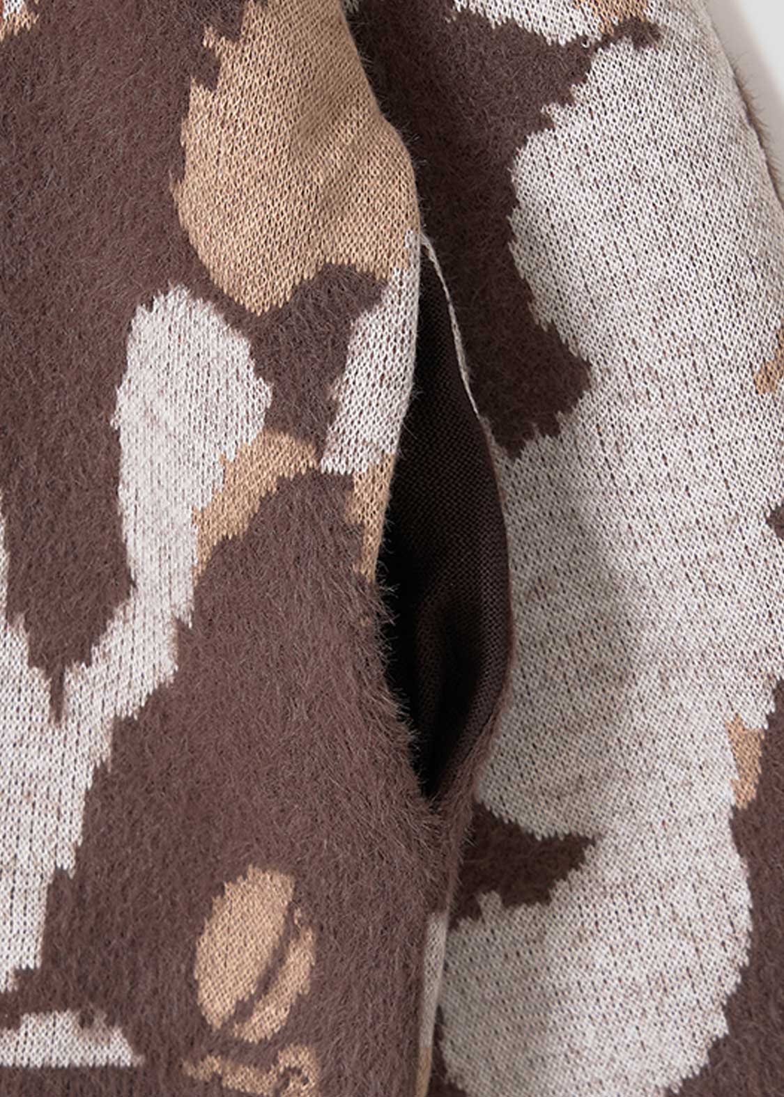 ギズモ ハニカミ パターン｜ジャカードVネックカーディガン｜ユニ