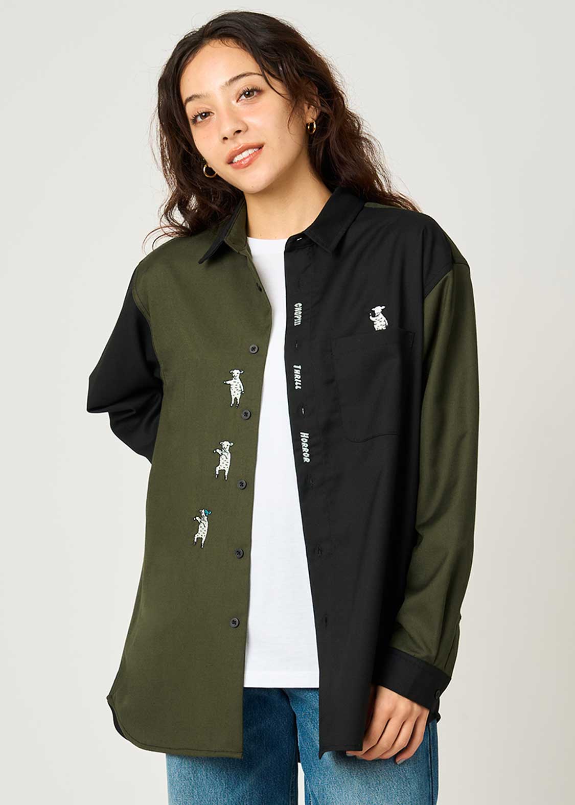 ラムチョップホラーダンス｜ルーズフィットシャツ｜ユニセックス