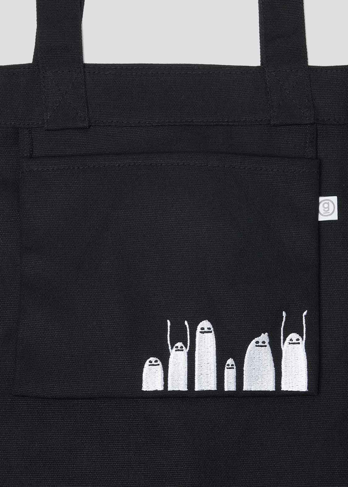 ビューティフルシャドーポケット｜スクエアトートバッグS｜ユニ