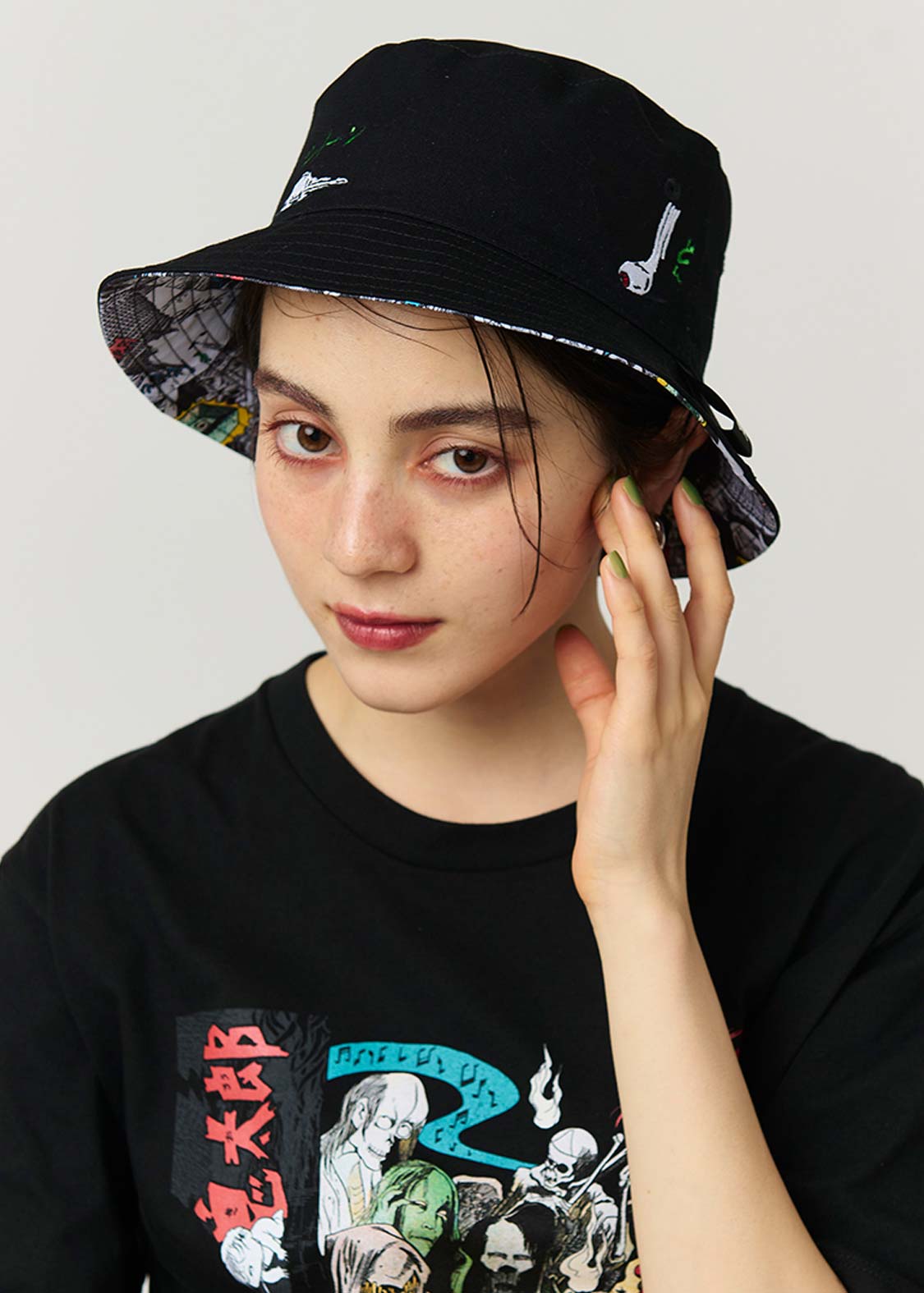 未使用品】墓場鬼太郎リバーシブルバケットハット 未使用品】墓場