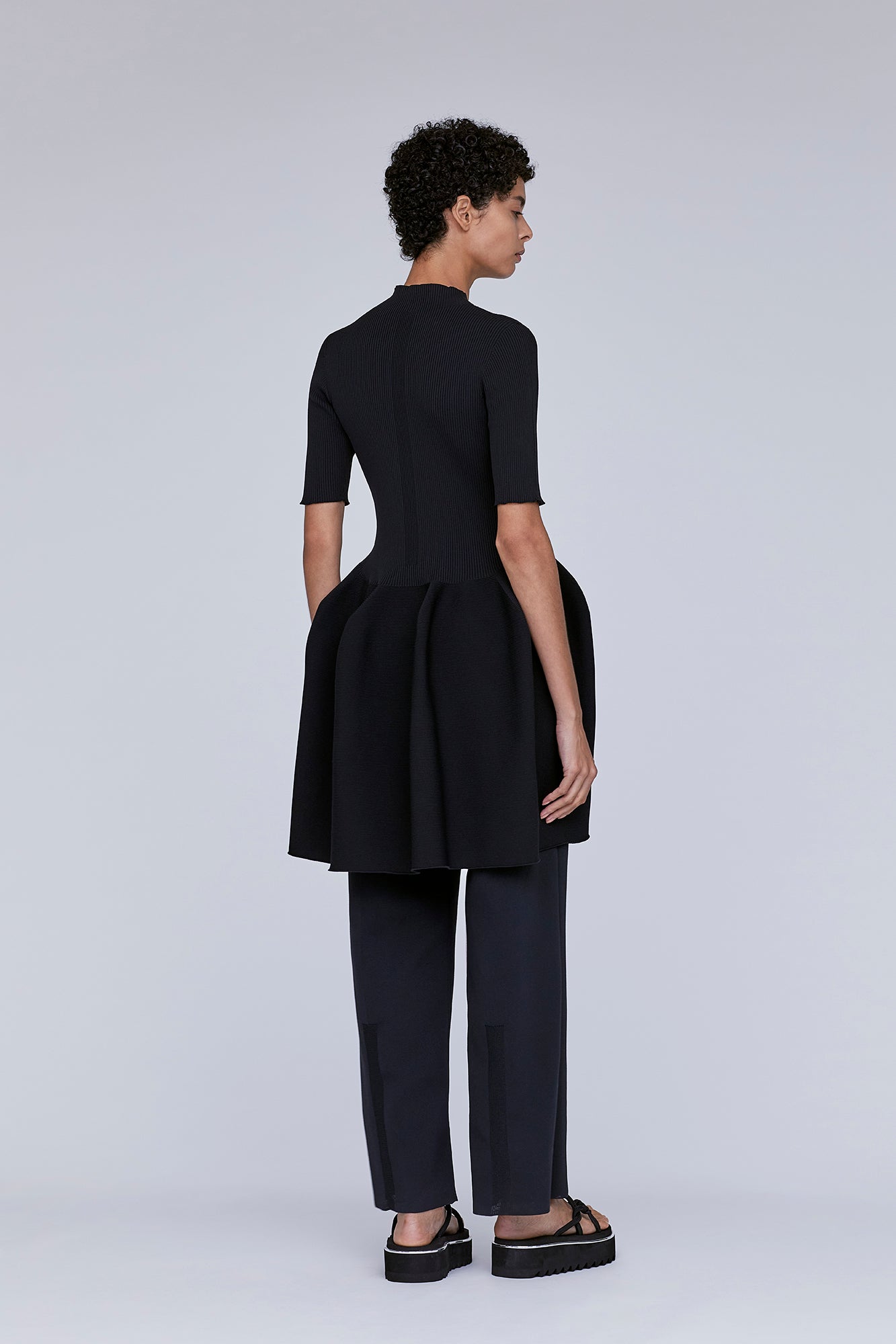 POTTERY SHORT SLEEVE MINI DRESS