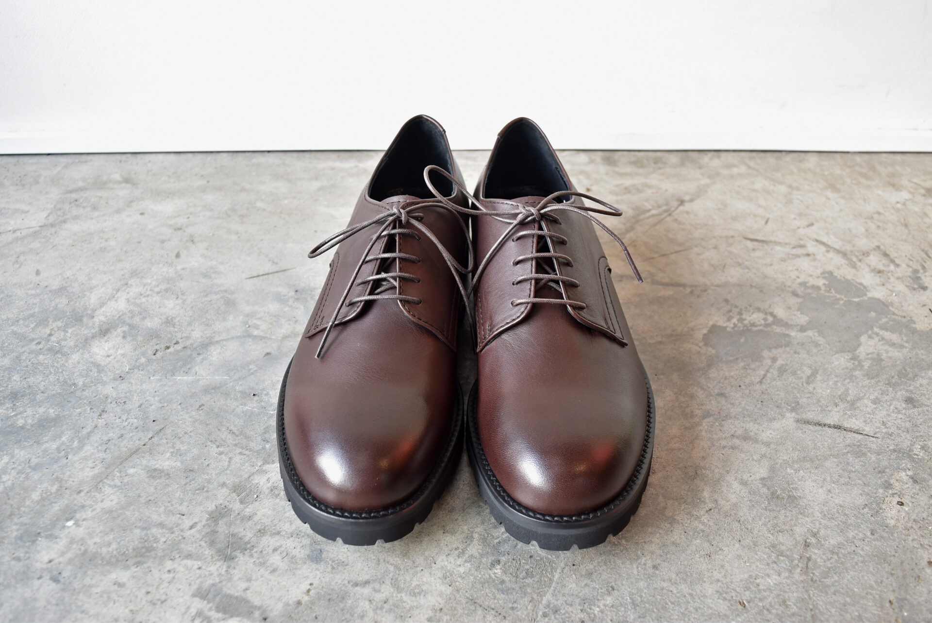 PADRONE パドローネ PU8759-2008-23C DERBY PLAIN TOE SHOES (WATER