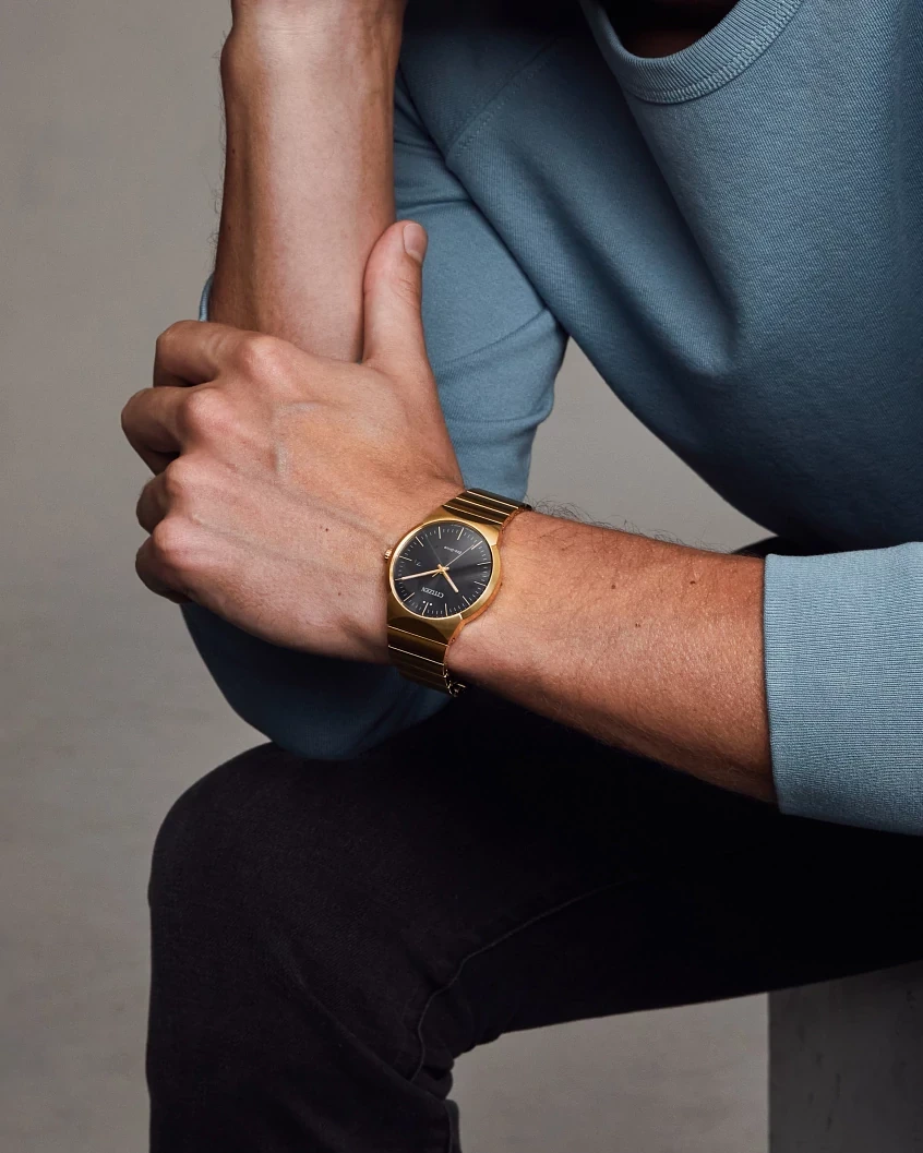 Axiom Black Dial Stainless Steel Bracelet BM7582-56E | CITIZEN