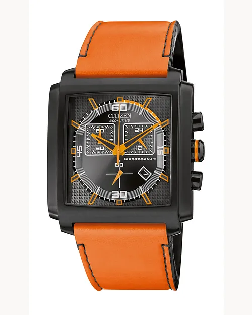 MFD - Multi-Function Display Gray Dial Leather Strap AT2217-01H