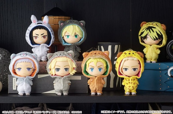 東リベ」マイキーたちが動物に？フィギュア×ぬいぐるみの“HOODIEFiGU