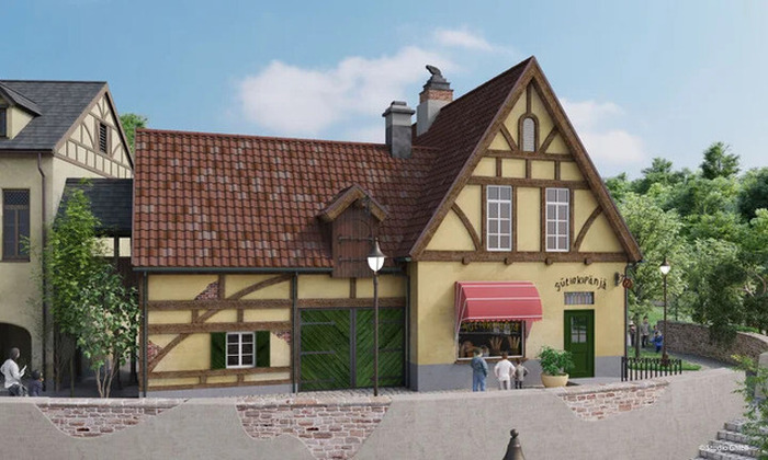 新品 ジブリパーク ジオラマ グーチョキパン店 ジブリパーク「魔女の谷