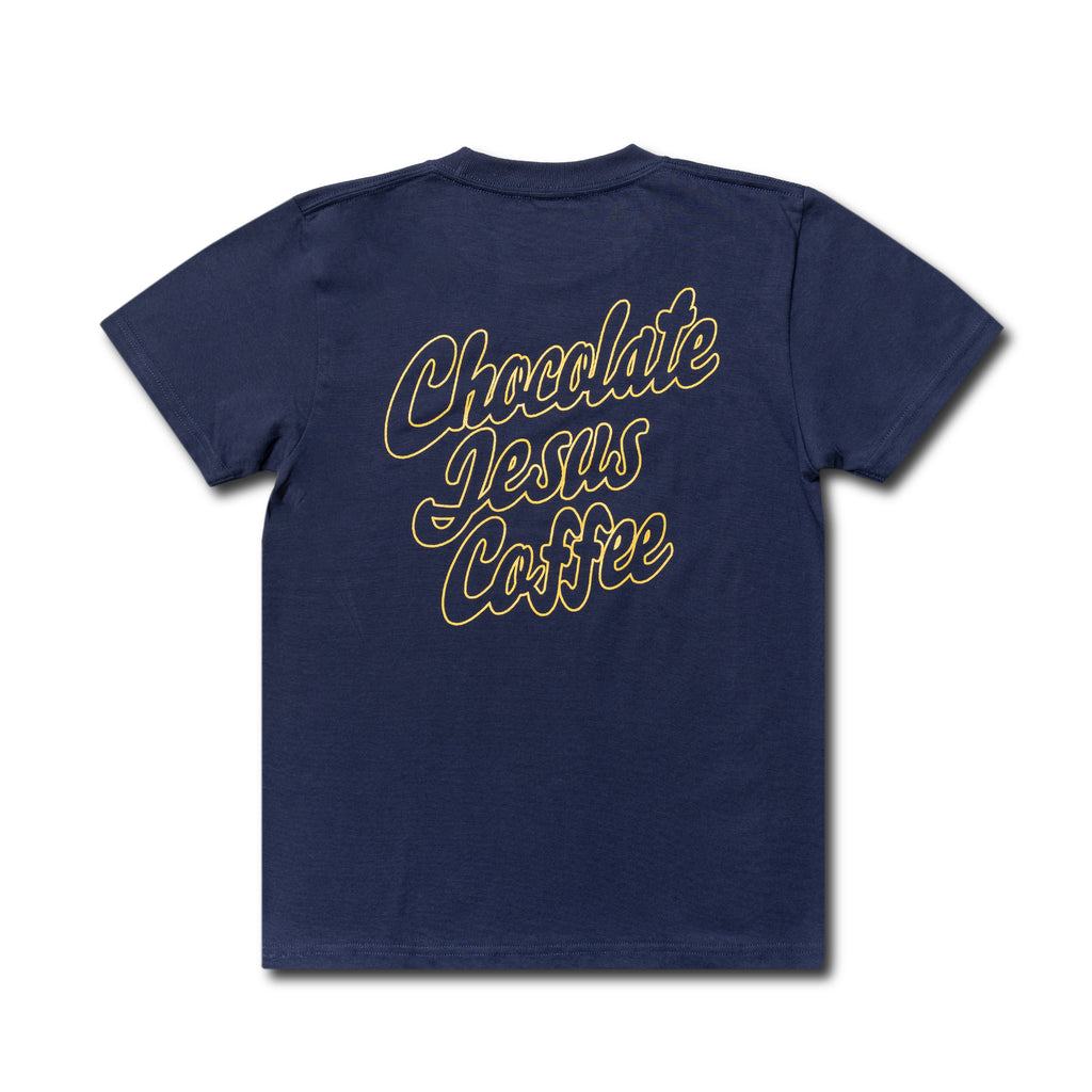 KIDS) CJC OUTLINE LOGO SS TEE – Chocolate Jesus