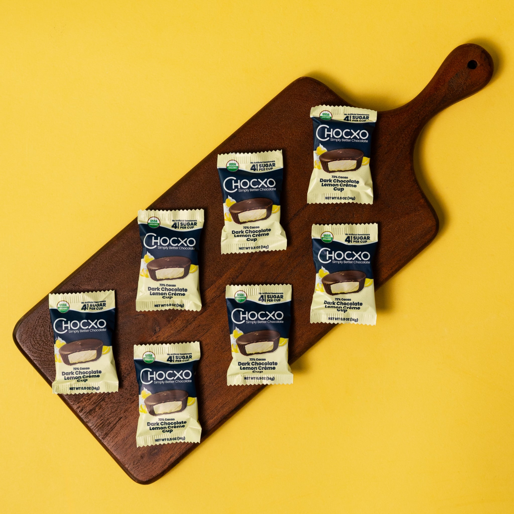 Dark Chocolate Lemon Crème Cups – Chocxo