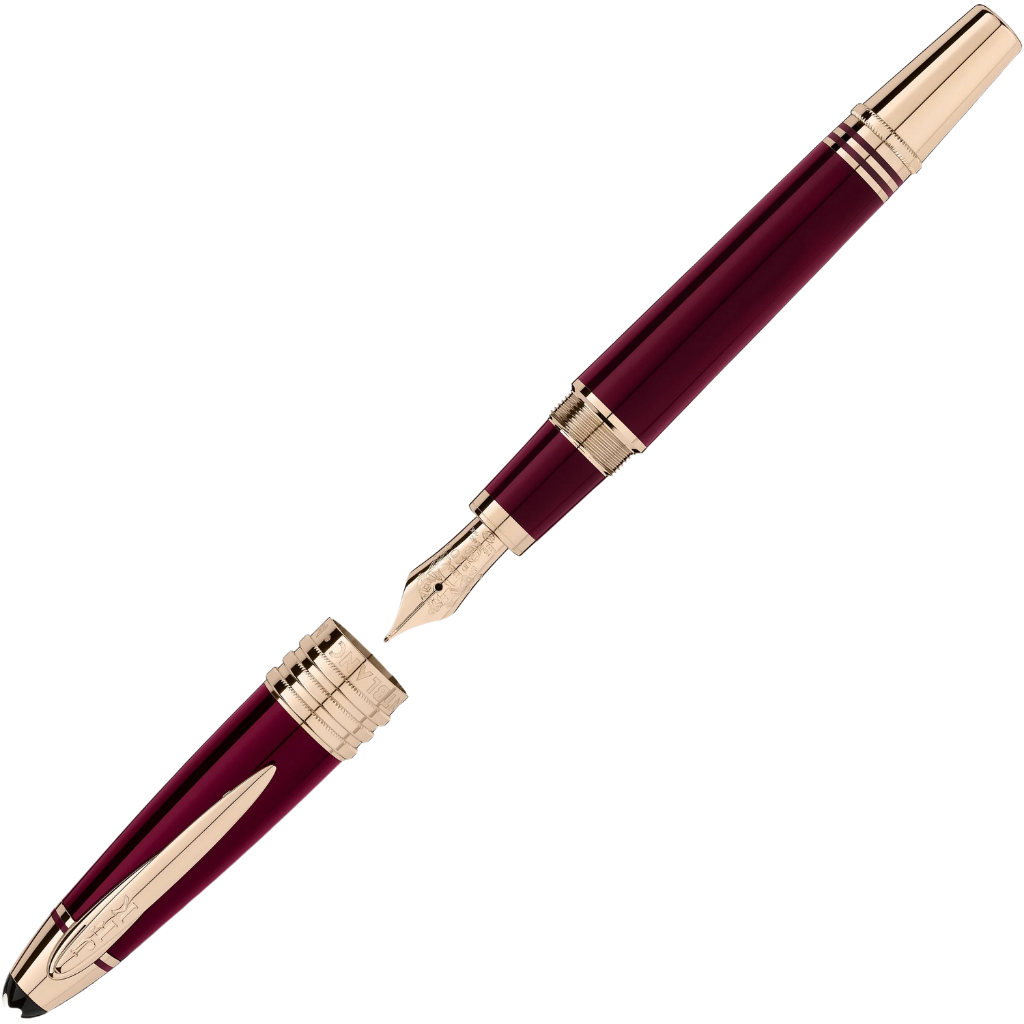 Montblanc SE John F. Kennedy Burgundy Fountain Pen - MB118051