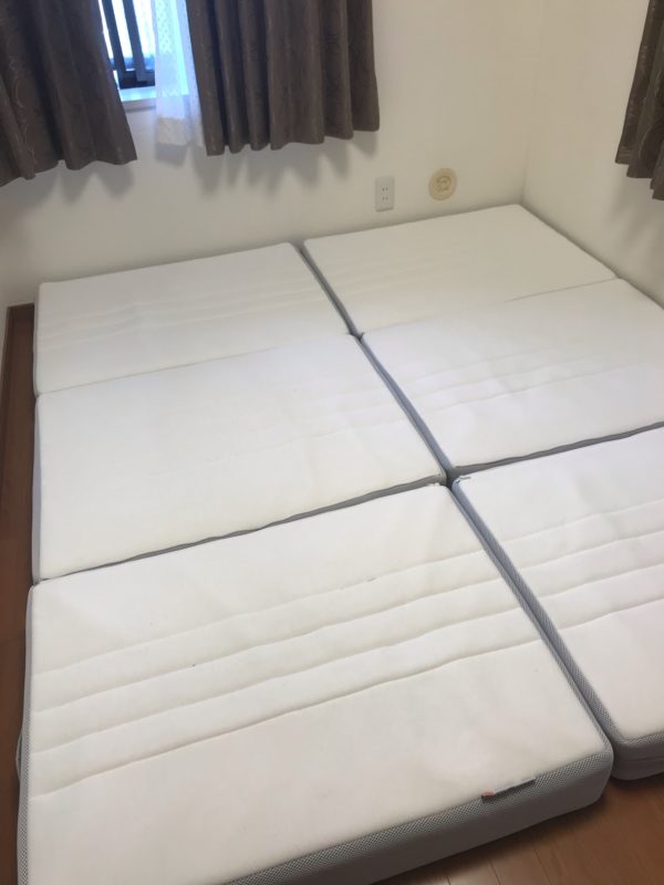 IKEAラウドサンド折りたたみマットレスの導入でベッド不要に