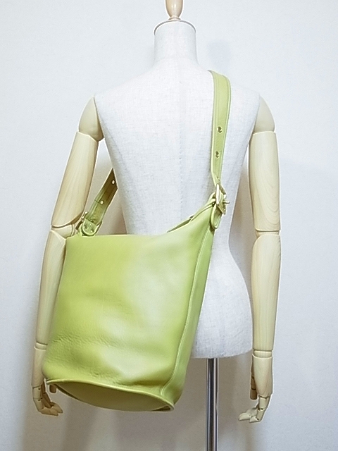 OLD COACH オールド コーチ ショルダー バッグ (バケツ） 黄緑 MADE IN