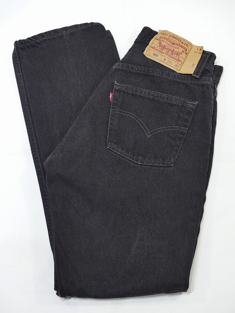 アメリカ製 90s リーバイス Levi's 501 ブラック デニム パンツ W28