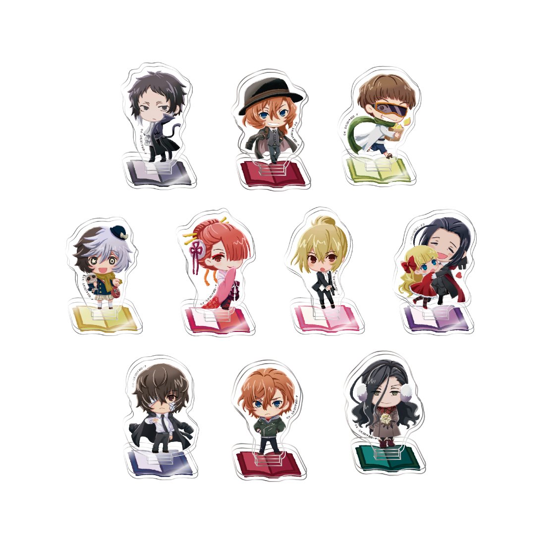 文豪ストレイドッグスぱすてろうミニアクリルスタンドコレクション