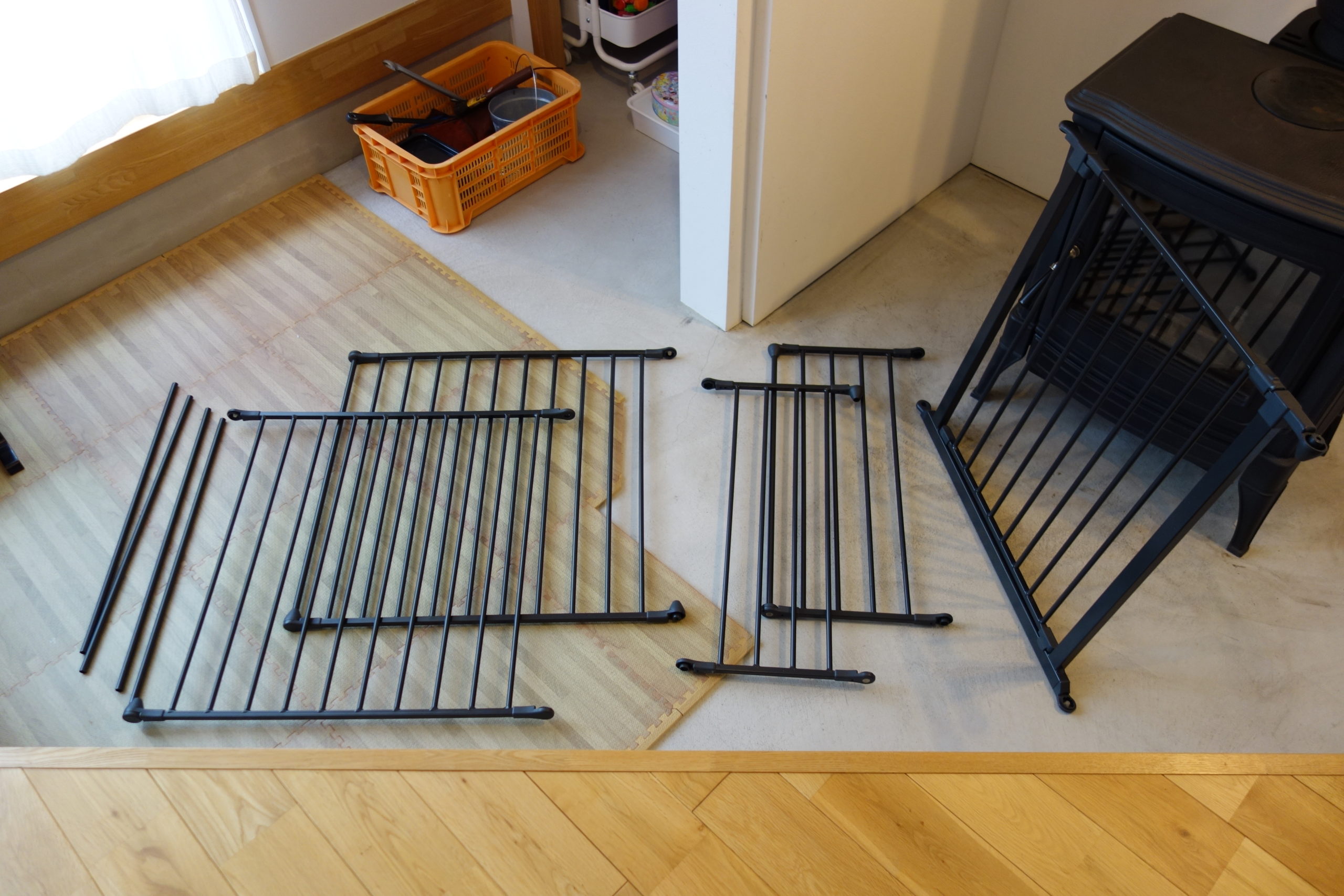 薪ストーブ用ハースゲート（安全柵）の設置 | チッチの家づくり