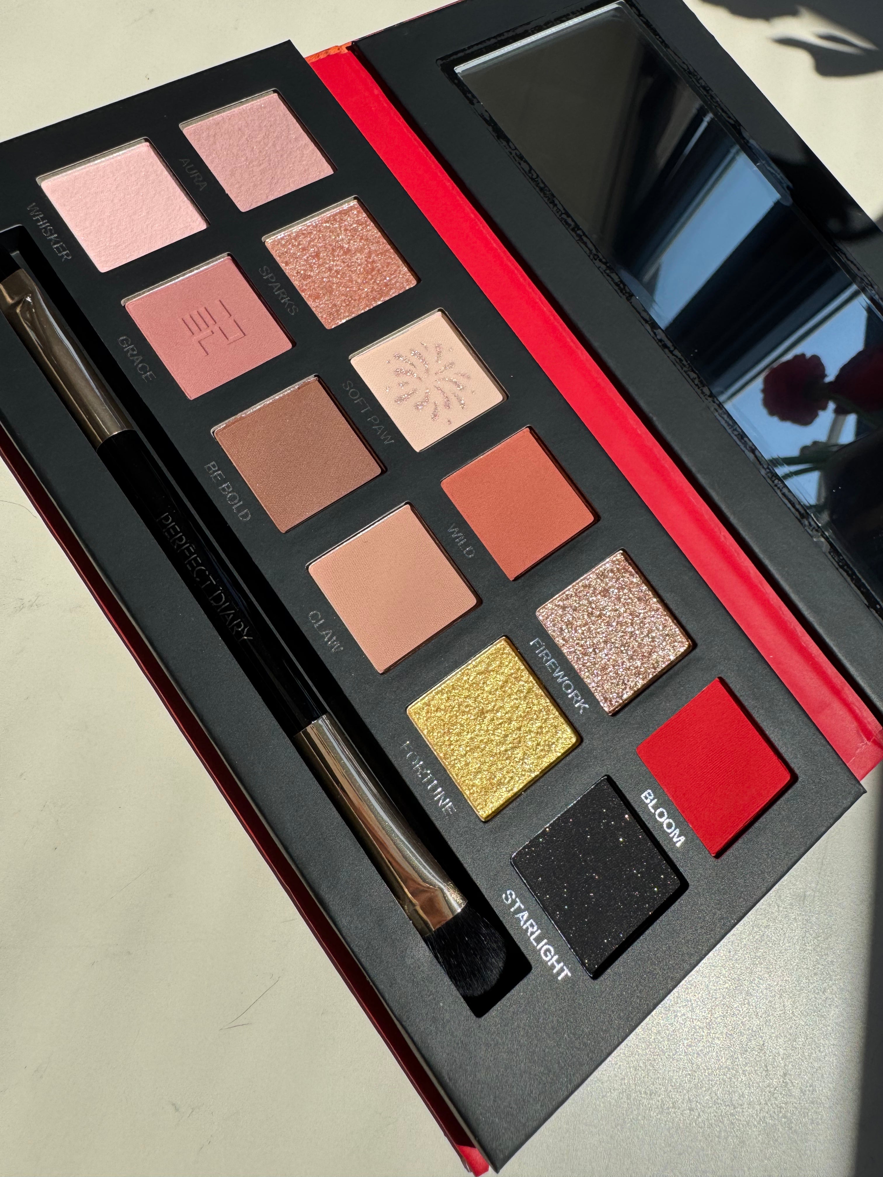 NEW! Perfect Diary Highly Pigmented Explorer Eyeshadow Palette Red