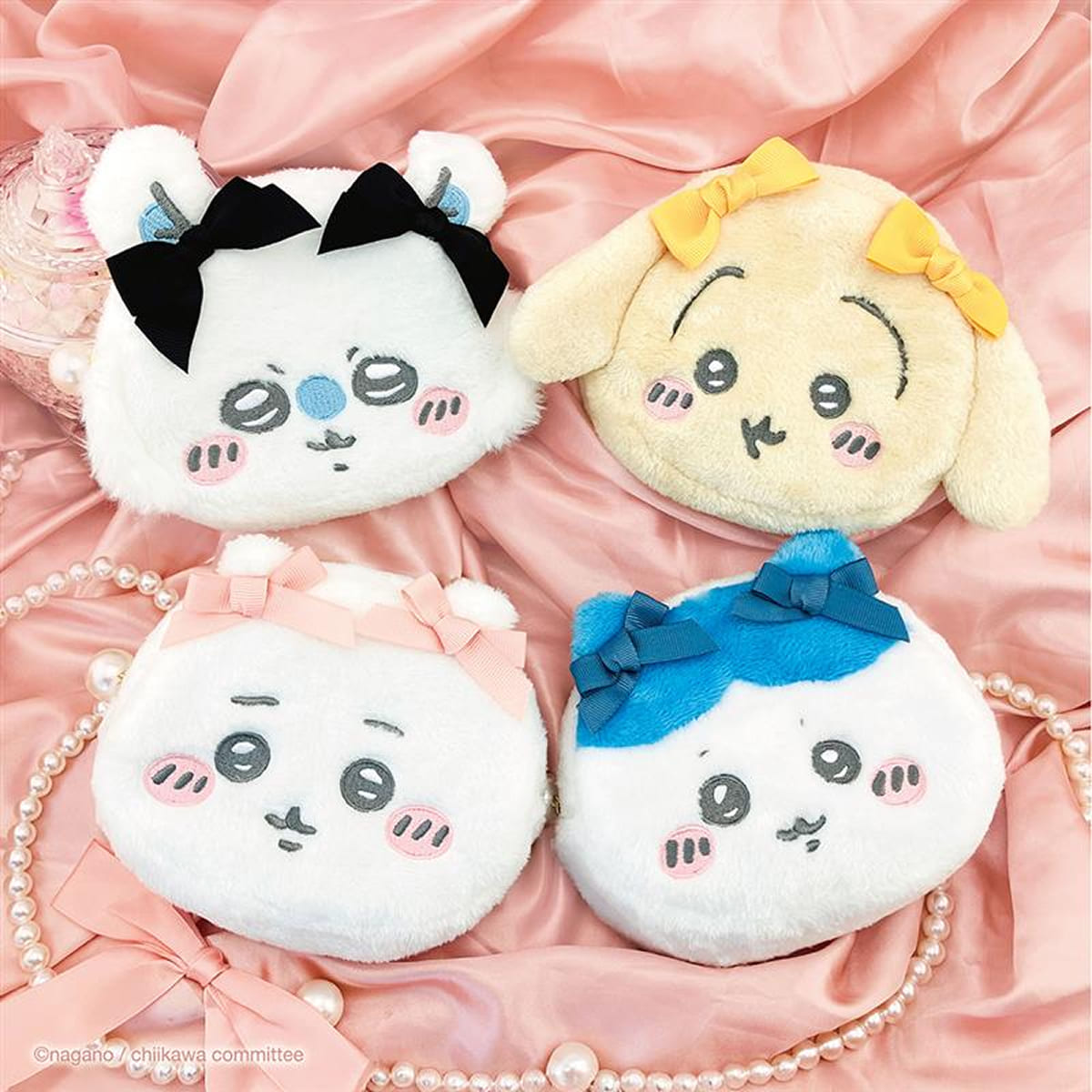 ちいかわ ダイカットフェイスポーチ（モモンガリボン） | ちいかわ