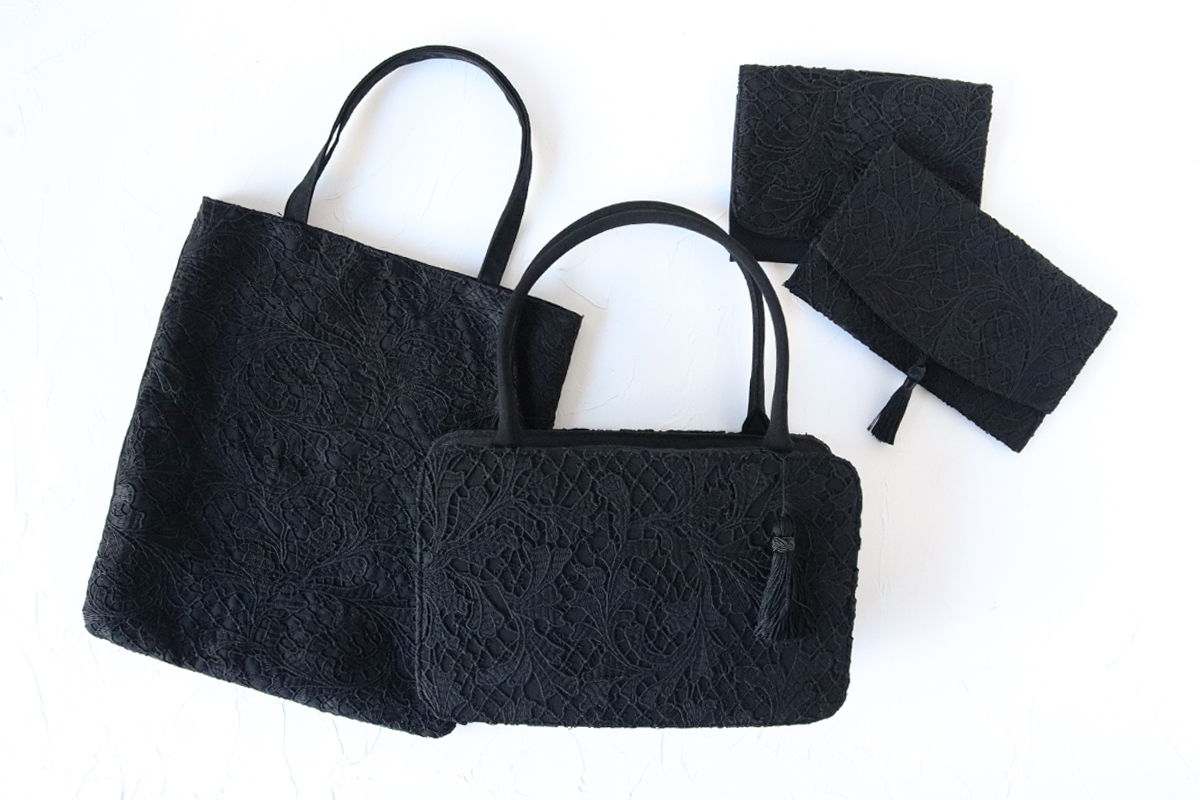 ブラックフォーマル/バッグ（マリンバレース） | 横浜元町 近沢レース店