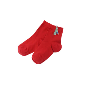 ハッピーレースこどもソックス／世界旅行（レッド） | 横浜元町 近沢