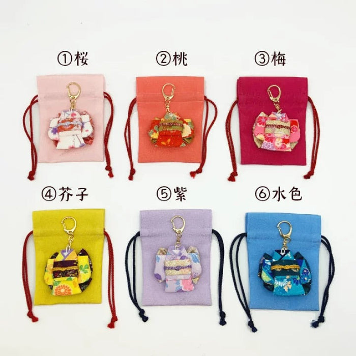 受注生産品】 -着物 キーホルダー 巾着付き- — ちりめん細工館 公式