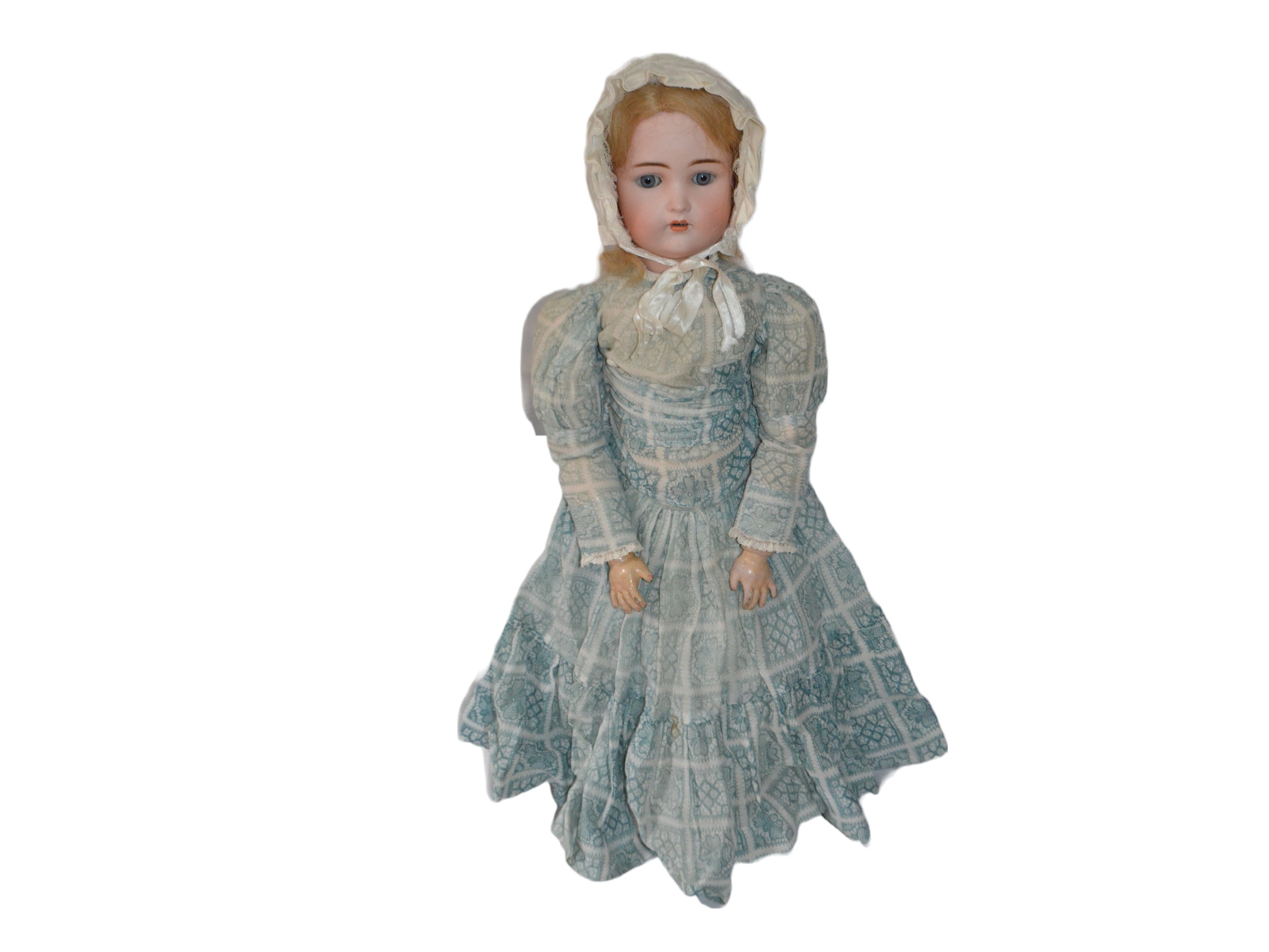 Antique German Porcelain Bisque Doll Adolf Wislizenus AW W II 25