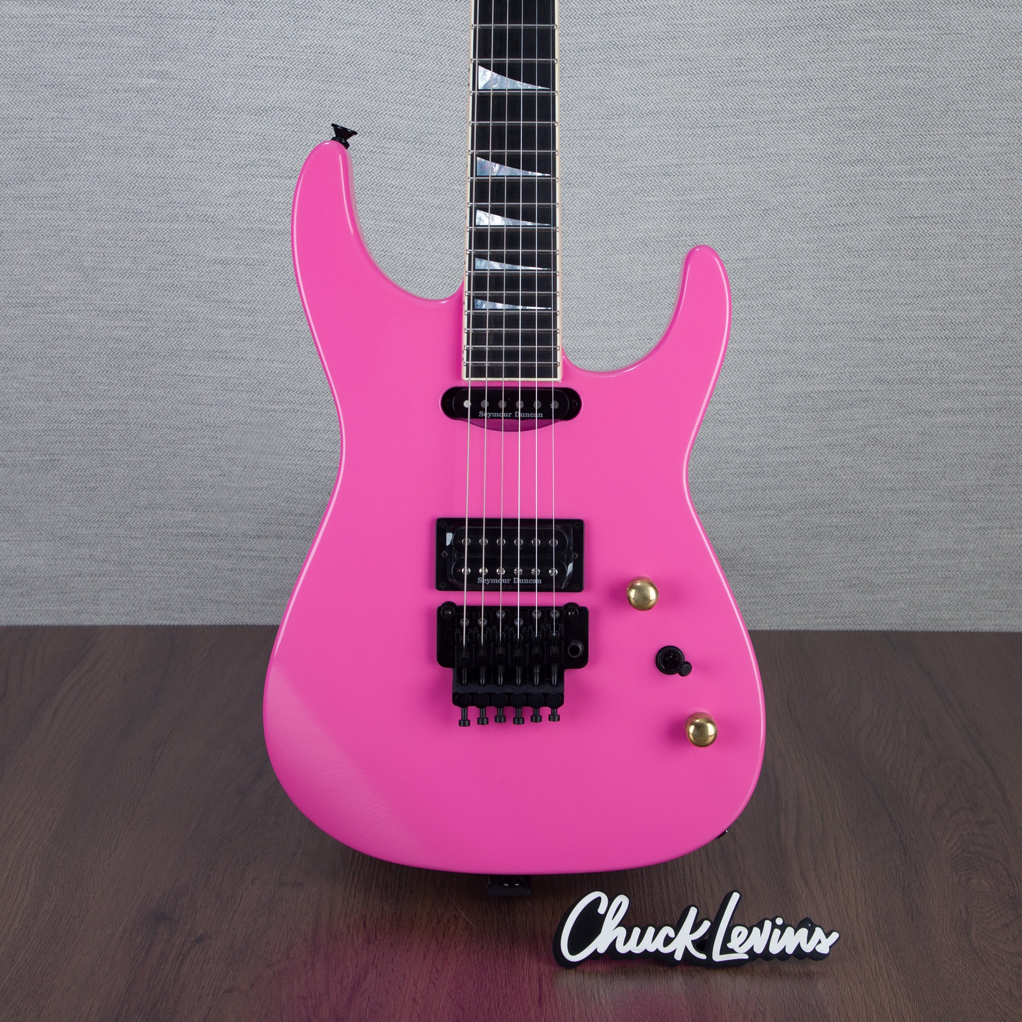Jackson Custom Shop Soloist HS Electric Guitar - Platinum Pink