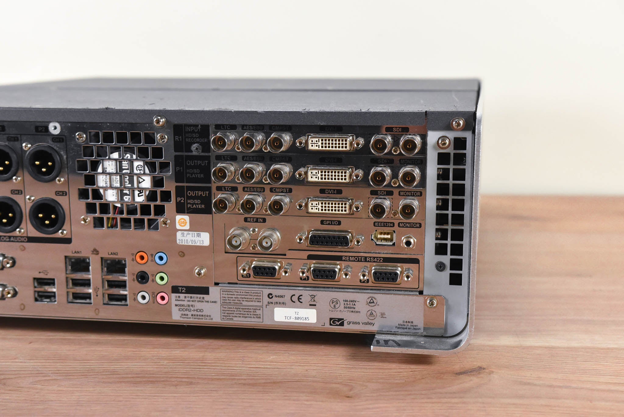 Grass Valley T2 iDDR2-HDD Intelligent Digital Disk Recorder CG00ZZP