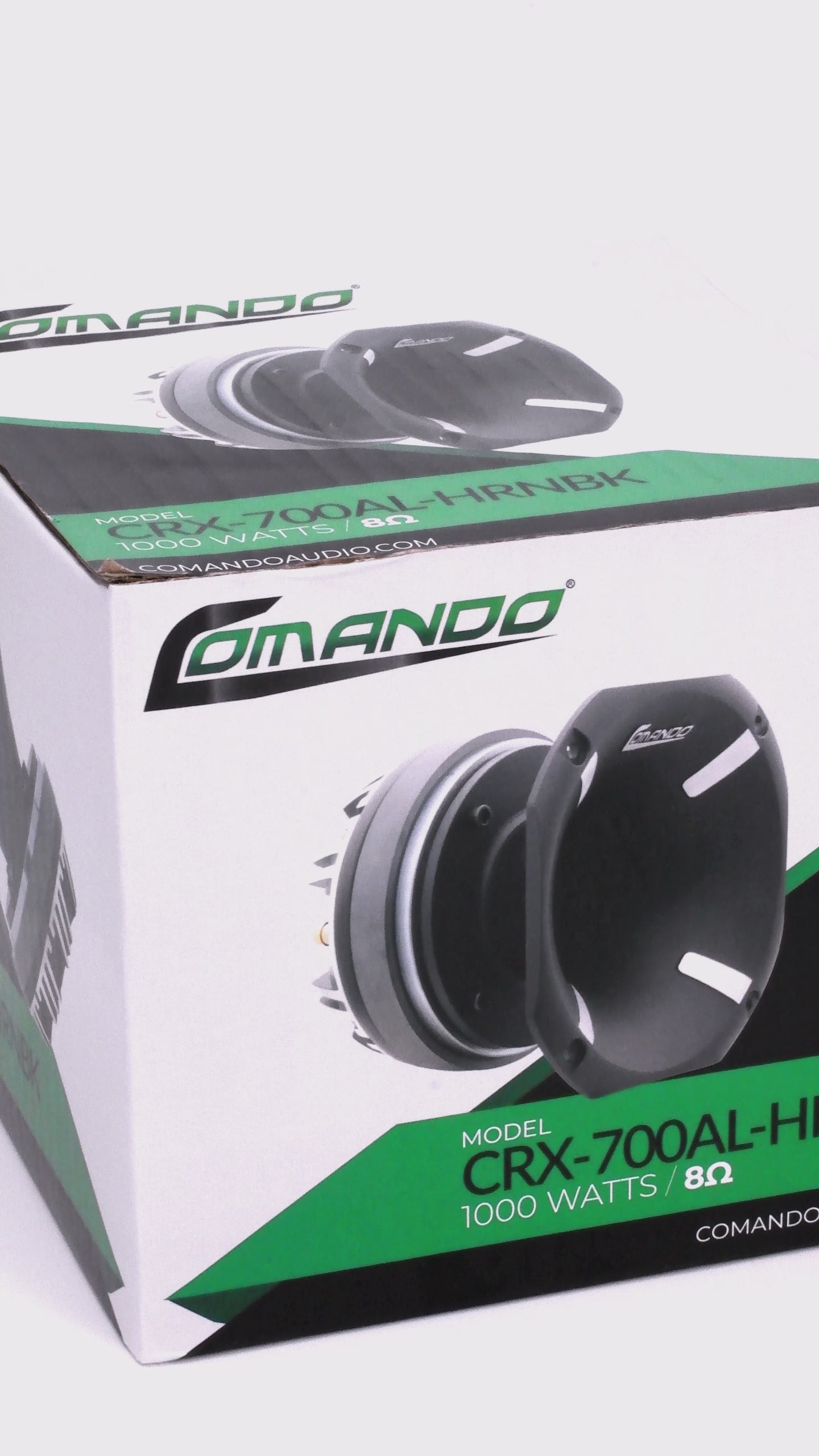 CRX-700AL-HRNBK | 1000 MAX. | 8Ω – Comando Audio Inc.