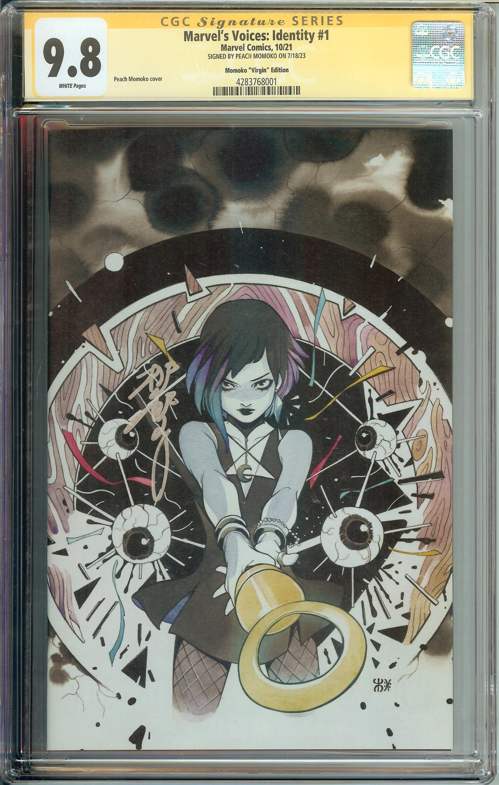 Marvel's Voices Identity #1 SS CGC 9.8 Signed Peach Momoko Virgin