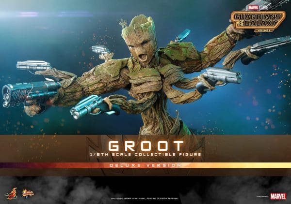 Hot Toys Groot Figure Guardians Of The Galaxy Vol. 3 Sixth Scale