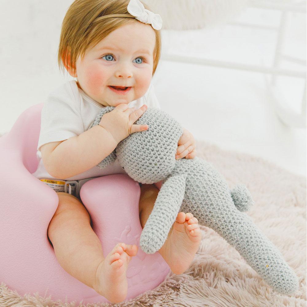 バンボ(Bumbo)公式】ベビーソファ｜サクラピンク｜専用腰ベルト付き