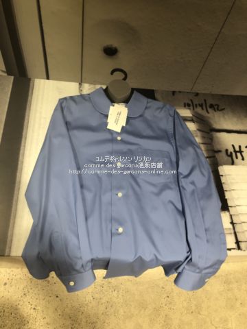 コムコム定番 ブラウス-丸襟シャツ・ポリエステル素材