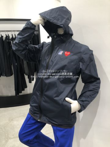 Play コムデギャルソン × K-WAY-ケーウェイ-フルジップ・プルオーバー