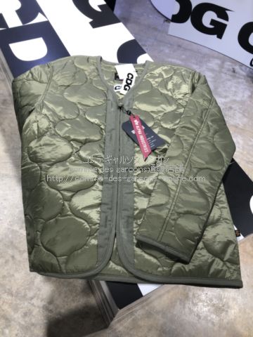 CDG × ALPHA INDUSTRIES ジップ式キルティング ライナージャケット