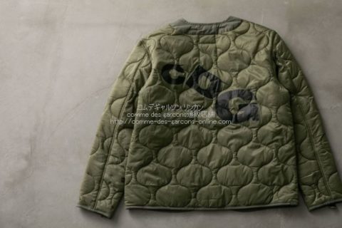 CDG × ALPHA INDUSTRIES ジップ式キルティング ライナージャケット
