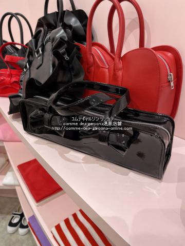 コムデギャルソン ガール リボン付 横長ミニバッグ| コムデギャルソン