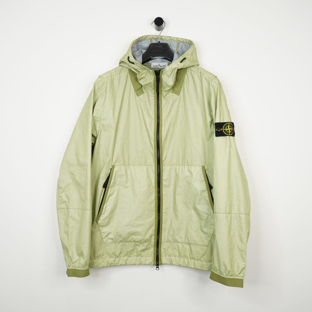 Stone Island Green Membrana 3L TC Hooded Jacket | Common Cultured