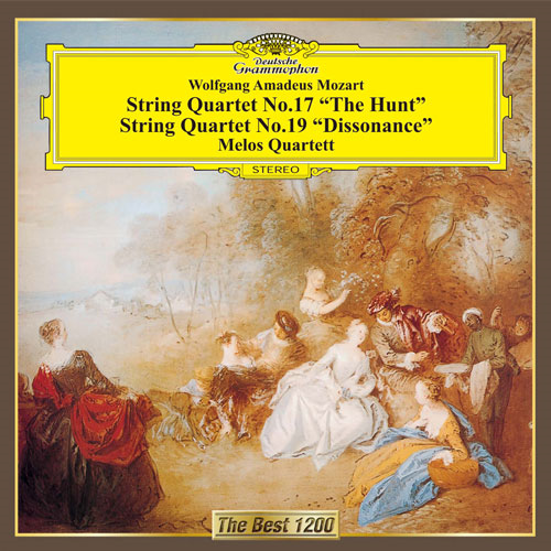 モーツァルト：弦楽四重奏曲第17番《狩り》＆第19番《不協和音》[CD