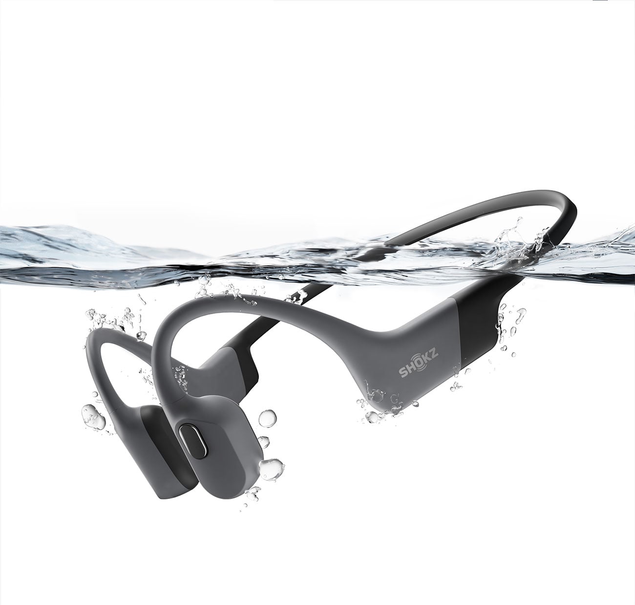Shokz OpenSwim Pro Bone Conduction Headphones in Gray | Abt
