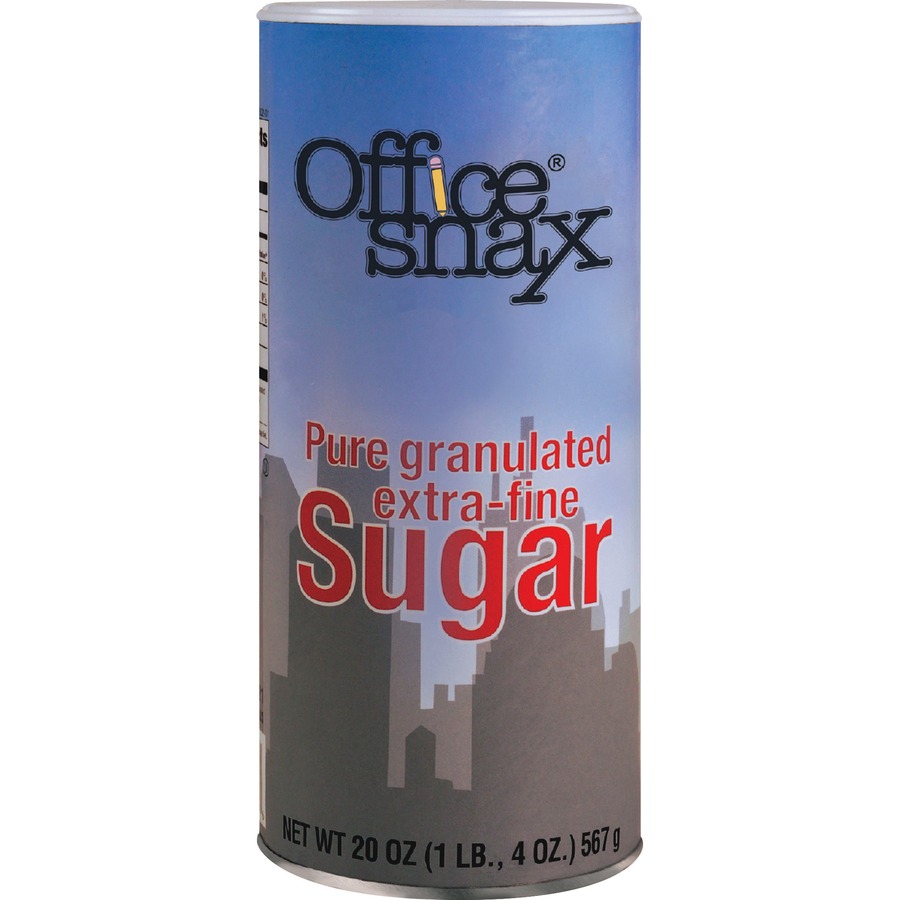 Office Snax Granulated Sugar Canister - 20 oz (567 g) - Granulated
