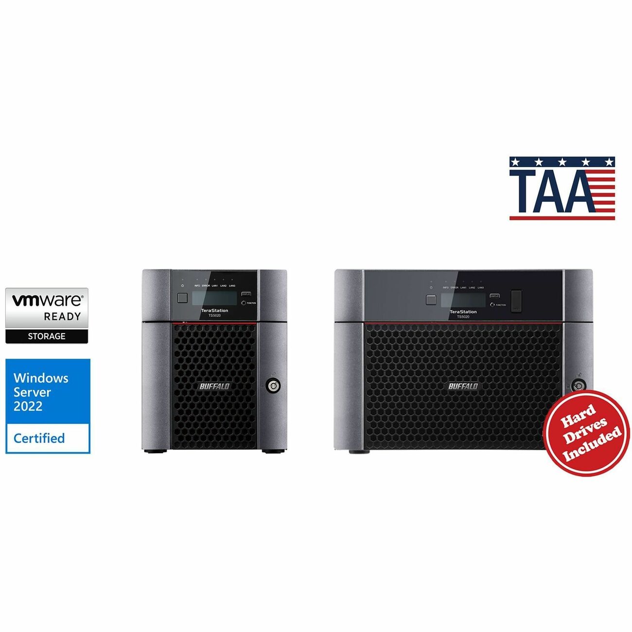 BUFFALO TeraStation 5820 8-Bay 64TB (8x8TB) Business Desktop NAS