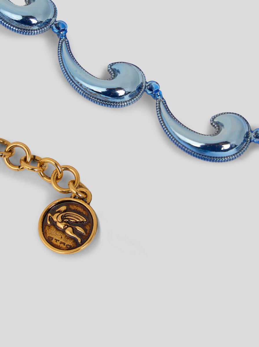 ETRO ミニメタリック ペイズリーディテール ピア ス片方のみ 鮮やかな