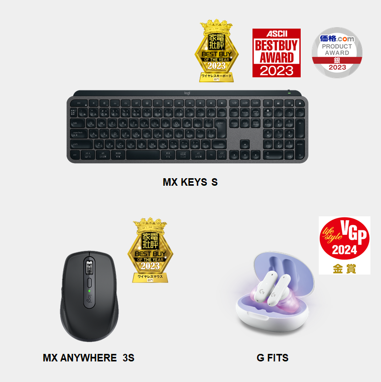 ロジクール、11製品が各種メディア主催のアワードを受賞