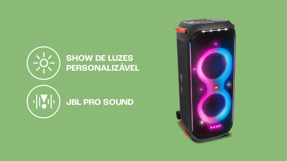 Caixa Amplificada JBL PARTY BOX 710, 800W, Bluetooth, Conexão USB