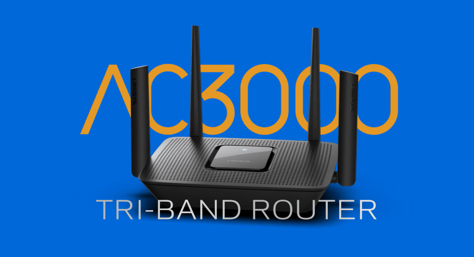 Linksys Max Stream AC3000 Tri-Band Wireless Network System, MU