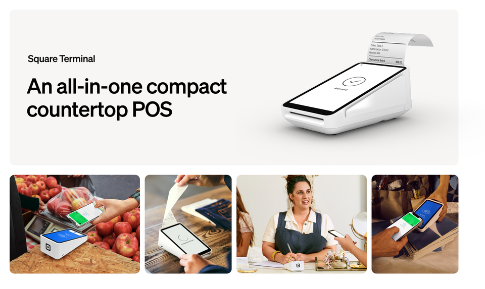 Free Shipping! Square All-In-One Terminal for Card Payments and