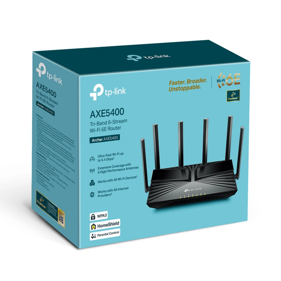 TP-Link Archer AXE5400 Wi-Fi 6E IEEE 802.11 a/b/g/n/ac/ax Ethernet