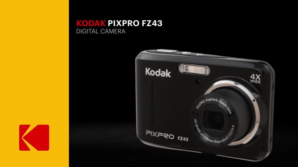 KODAK PIXPRO FZ43 Point Shoot Camera - Compact 16MP, 4X Zoom, HD