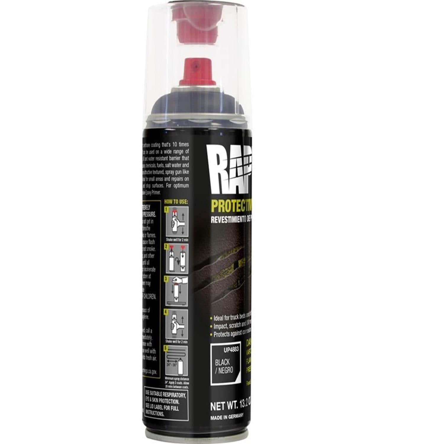 RAPTOR Raptor Black 2K Bedliner Aeros Spray Paint | AutoZone